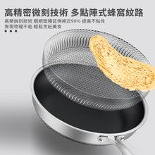 將圖片載入圖庫檢視器 316不鏽鋼蜂巢不粘煎鍋 (26cm)