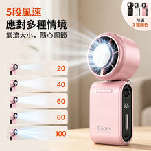 將圖片載入圖庫檢視器 高速製冷冰敷可摺疊手持風扇附掛頸帶（白色） #CLRF004a-2026WH
