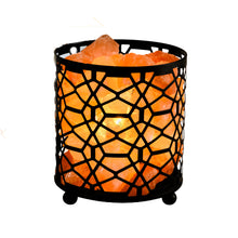 Load image into Gallery viewer, Salt Lamp - Cylindrical Metal Basket
