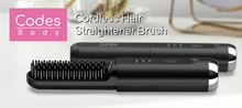將圖片載入圖庫檢視器 CBHB001 無綫負離子充電直髮梳附收納袋（銀色）
