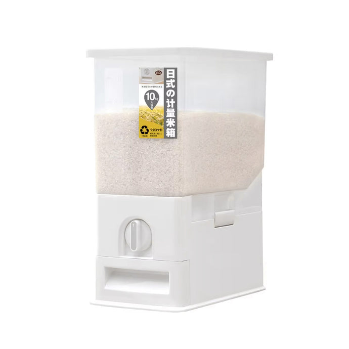 定量出米密封防潮儲米桶10kg  #NPFS002WH