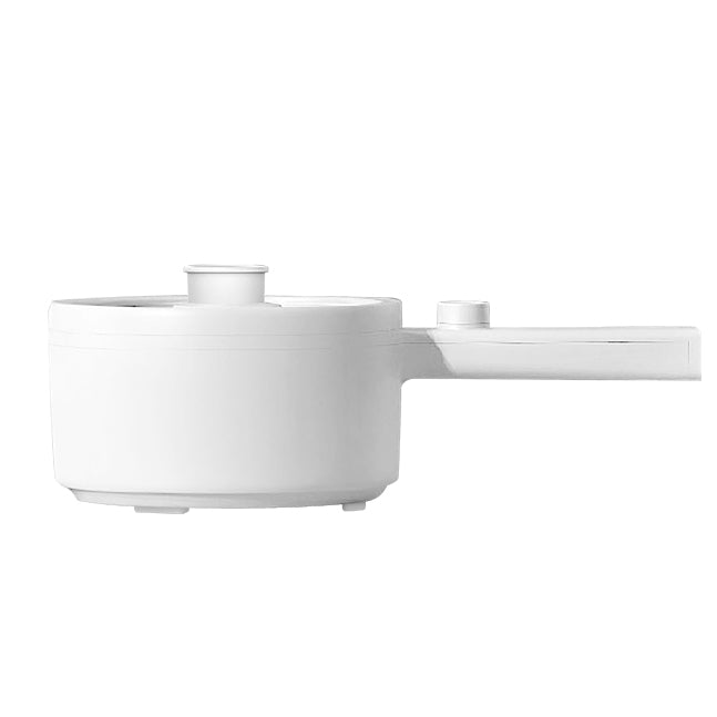 Multifunctional Mini Electric Cooking Pot 1.5L (White) (With Handle) 